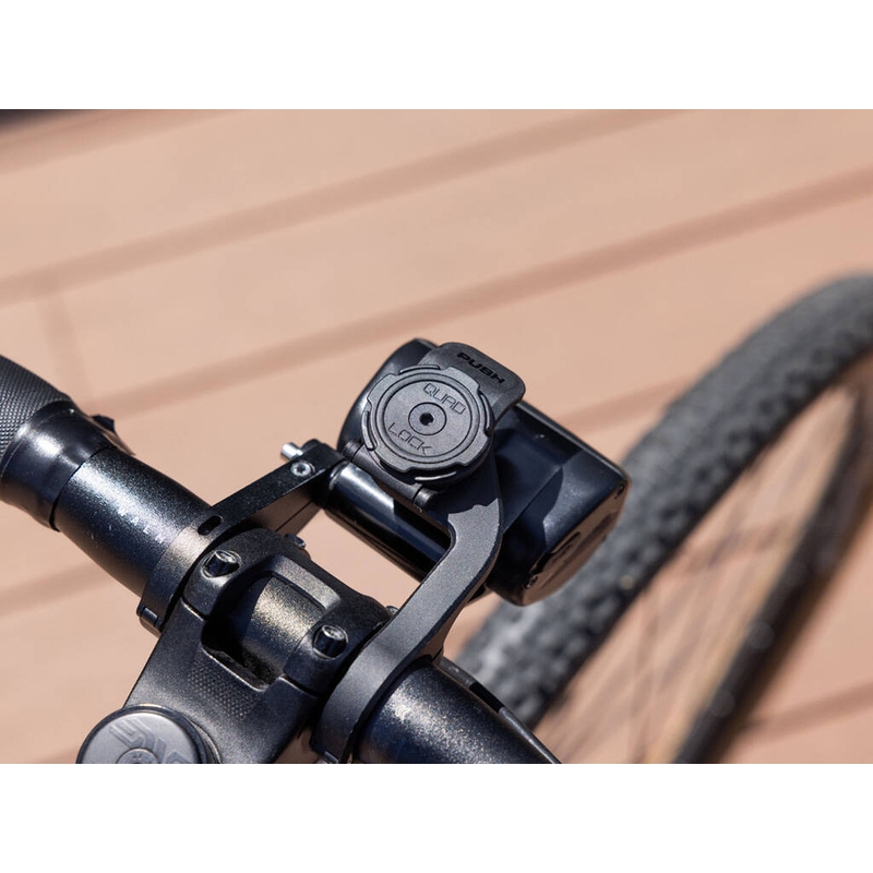 Quad Lock® 360 Kort Håndtag Mobiltelefonholderhoved Sort