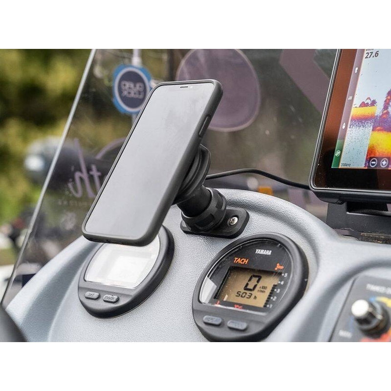 Quad Lock® 360 2-huls flad rektangulær base sort