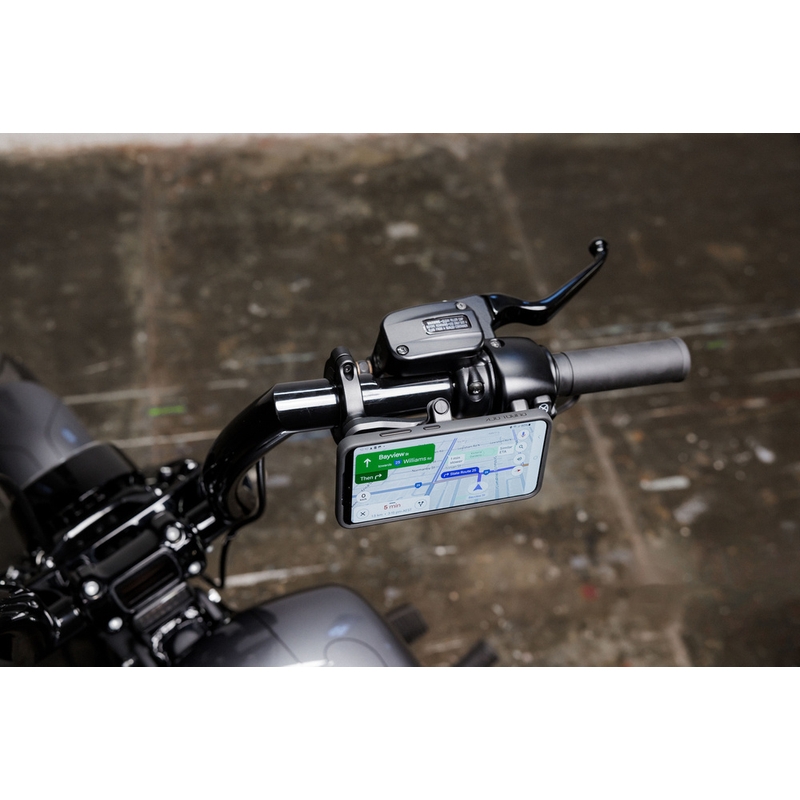 Quad Lock® PRO Stor Telefonholder til Styr, Sort