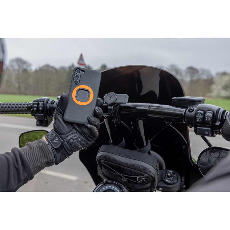 Quad Lock® PRO Stor Telefonholder til Styr, Sort