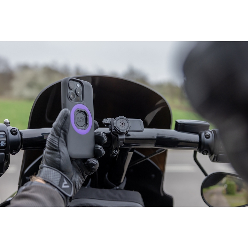 Quad Lock® PRO Stor Telefonholder til Styr, Sort