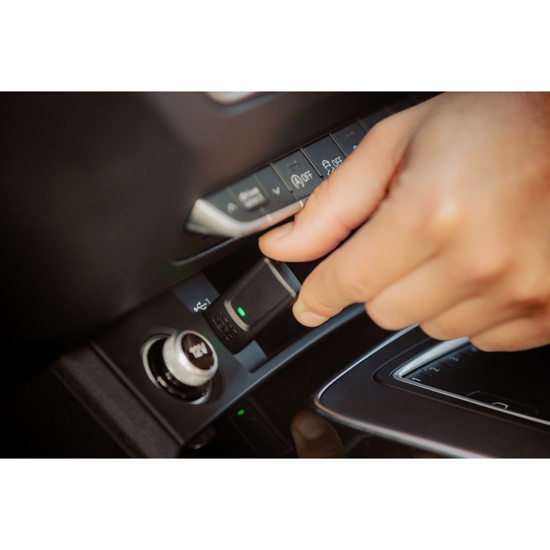 Quad Lock® CarPlay/Android Auto trådløs adapter, sort