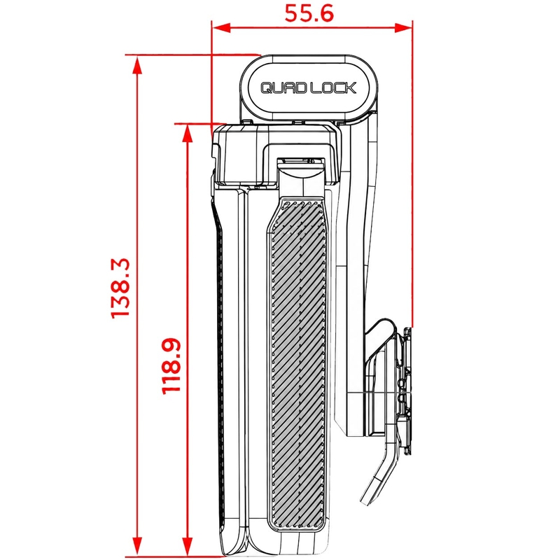 Quad Lock® stativ sort