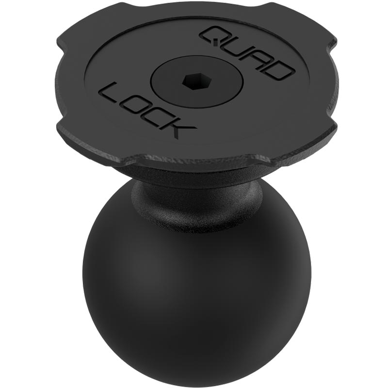 Quad Lock® Bil - Kugletopdækseladaptere sort
