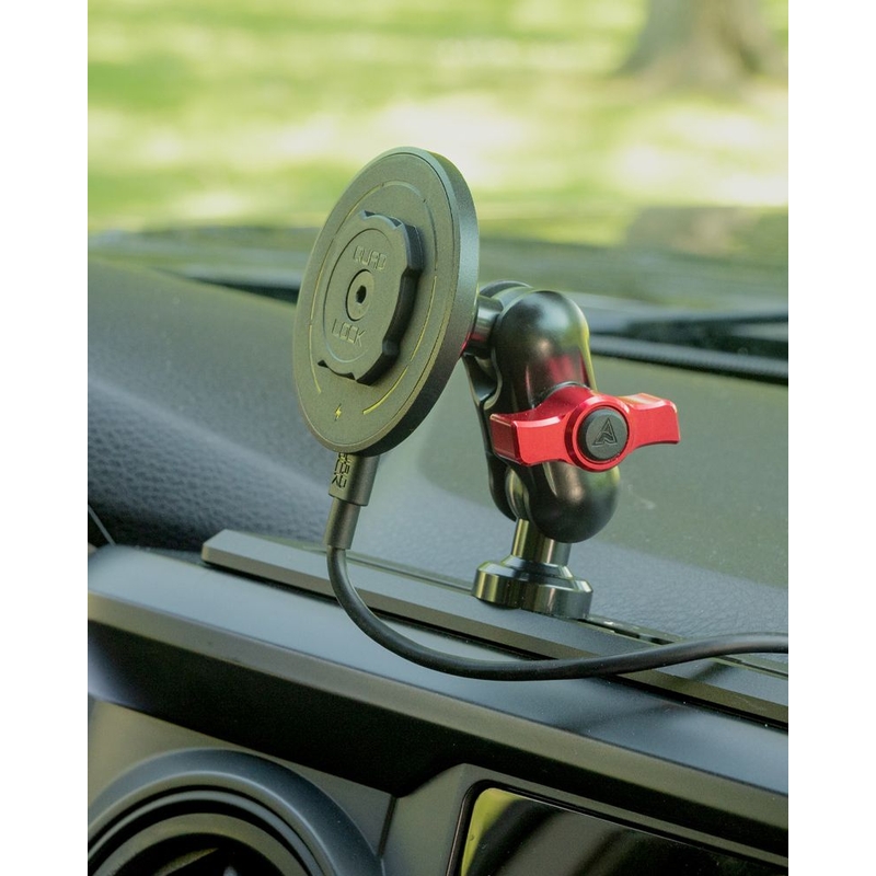 Quad Lock® Bil - Kugletopdækseladaptere sort