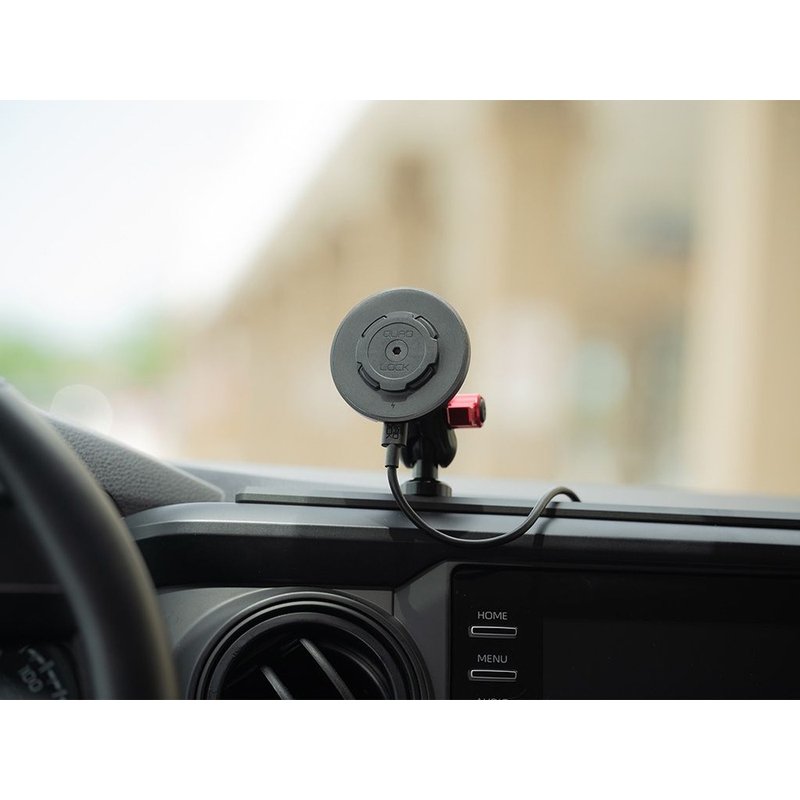 Quad Lock® Bil - Kugletopdækseladaptere sort