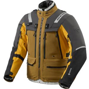 Revit Defender 4 GTX motorcykeljakke sort-sennepsgul