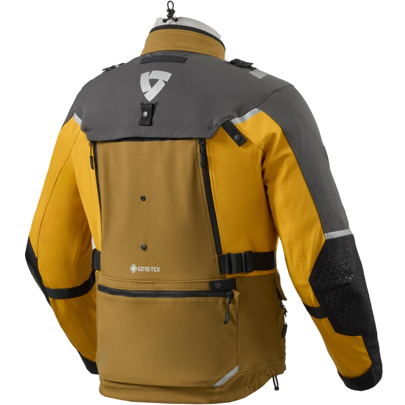 Revit Defender 4 GTX motorcykeljakke sort-sennepsgul