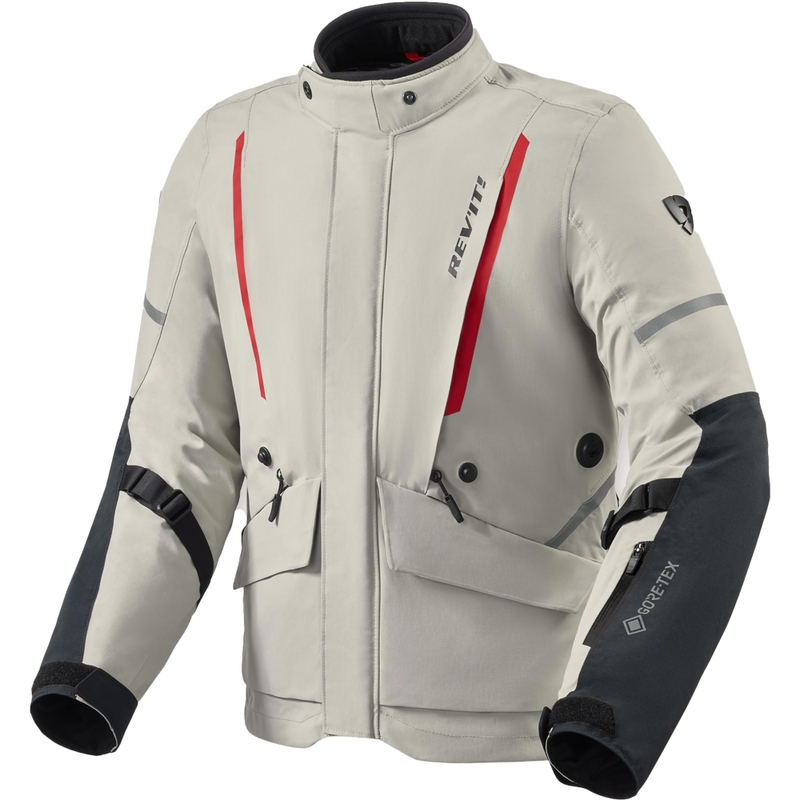 Revit Vertical 2 GTX motorcykeljakke grå-rød