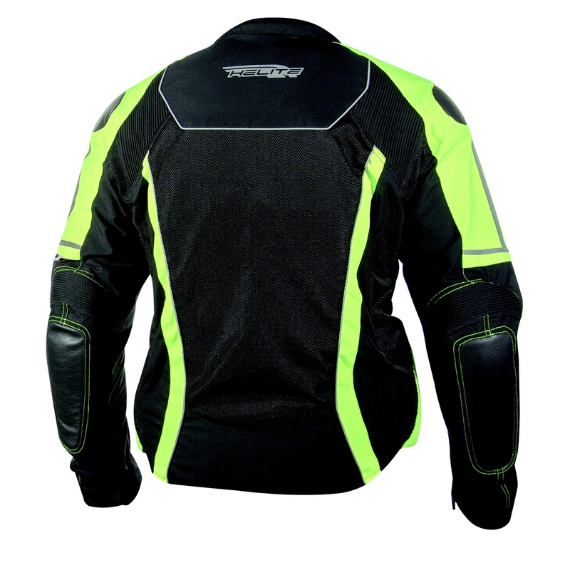 Airbag-jakke HELITE Vented sort-fluogul