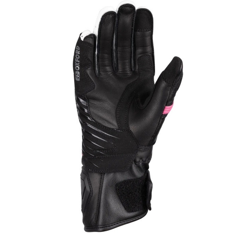 Dame motorcykelhandsker Oxford RP-5 3.0 sort-hvid-pink