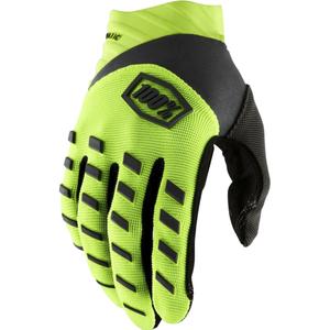 Børne motocrosshandsker 100% Airmatic gul-sort