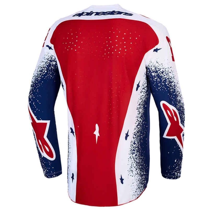 Alpinestars Techstar limited edition Unity motocross trøje rød-hvid-blå