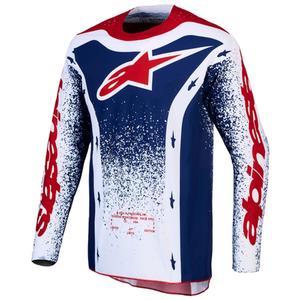 Alpinestars Techstar limited edition Unity motocross trøje rød-hvid-blå