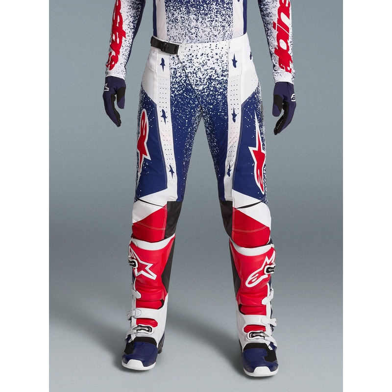 Alpinestars Techstar Limited Edition Unity Rød-Hvid-Blå Motocross Bukser