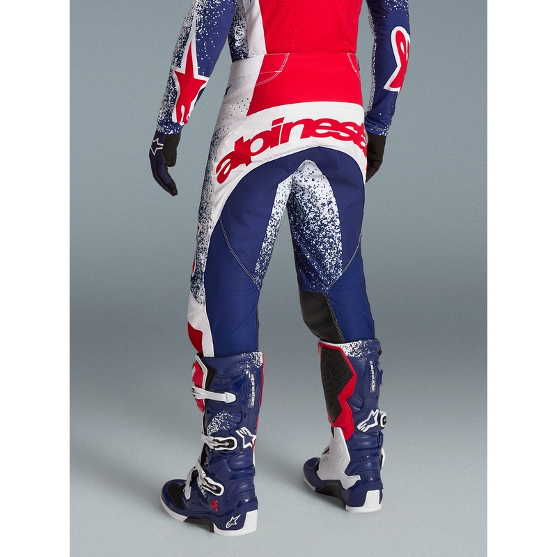 Alpinestars Techstar Limited Edition Unity Rød-Hvid-Blå Motocross Bukser