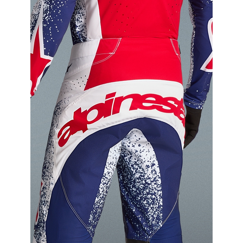 Alpinestars Techstar Limited Edition Unity Rød-Hvid-Blå Motocross Bukser
