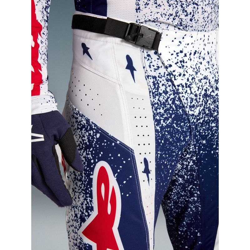 Alpinestars Techstar Limited Edition Unity Rød-Hvid-Blå Motocross Bukser
