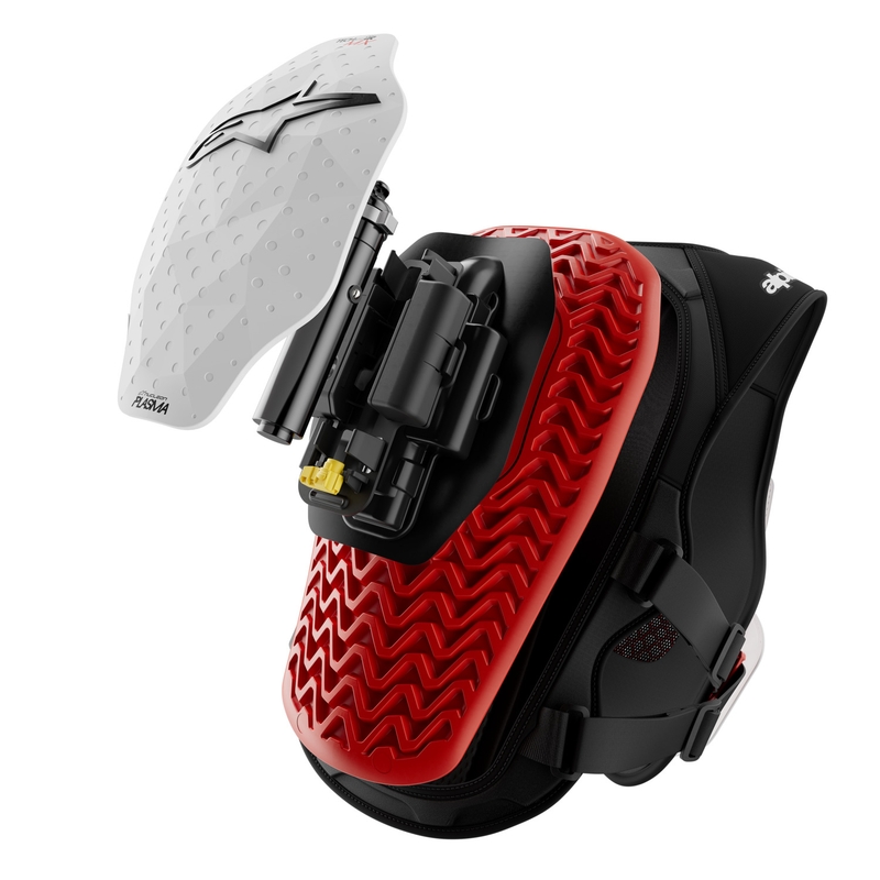 Alpinestars TECH-AIR®MX Plasma system airbagvest hvid-sort-rød