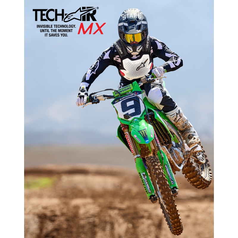 Alpinestars TECH-AIR®MX Plasma system airbagvest hvid-sort-rød