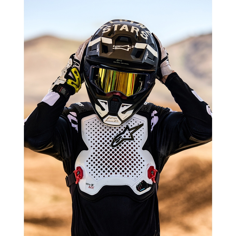 Alpinestars TECH-AIR®MX Plasma system airbagvest hvid-sort-rød