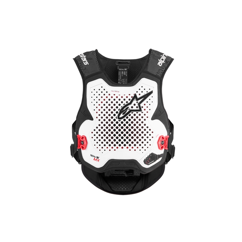 Alpinestars TECH-AIR®MX Plasma system airbagvest hvid-sort-rød