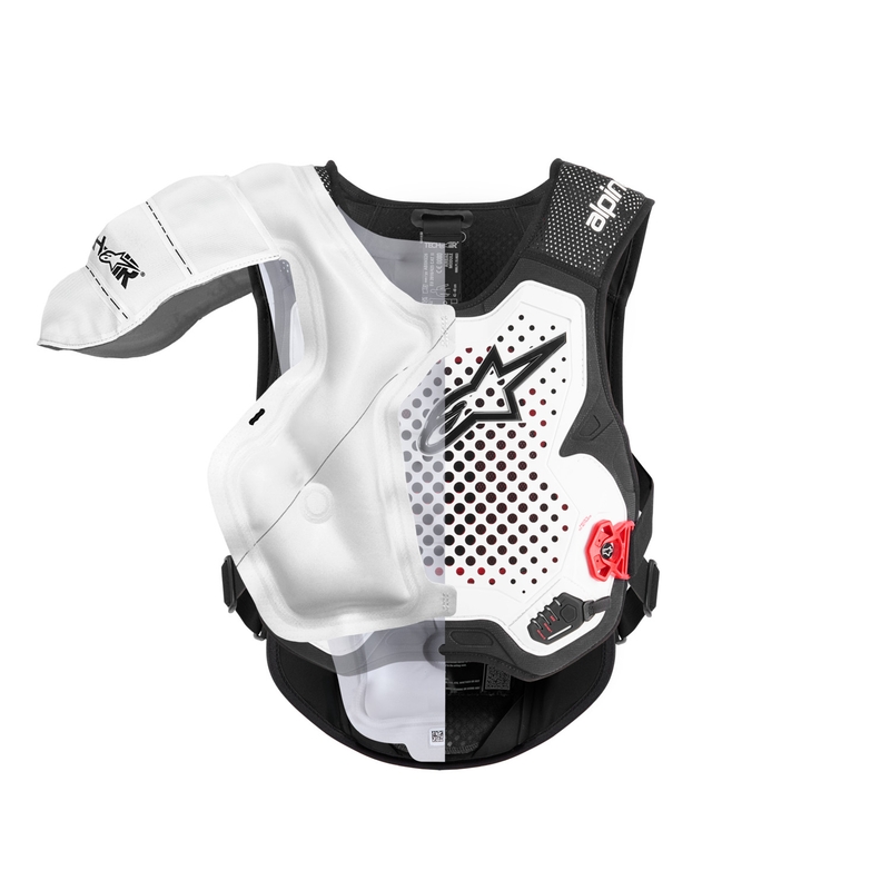 Alpinestars TECH-AIR®MX Plasma system airbagvest hvid-sort-rød