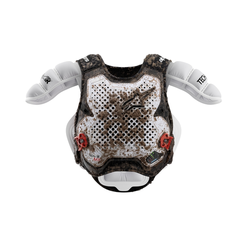 Alpinestars TECH-AIR®MX Plasma system airbagvest hvid-sort-rød