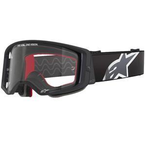 Alpinestars Supertech Corp sorte og grå motocrossbriller med klar linse
