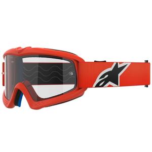 Alpinestars Vision Youth Corp motocrossbriller til børn, orange med klar linse