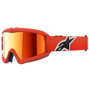 Alpinestars Vision Youth Corp motocrossbriller til børn, orange med rød spejllinse