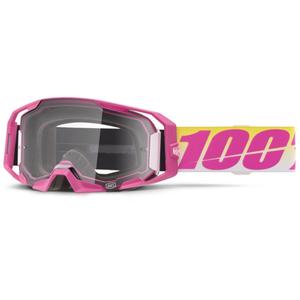 Motocrossbriller 100 % ARmatic Sellars med klart plexi