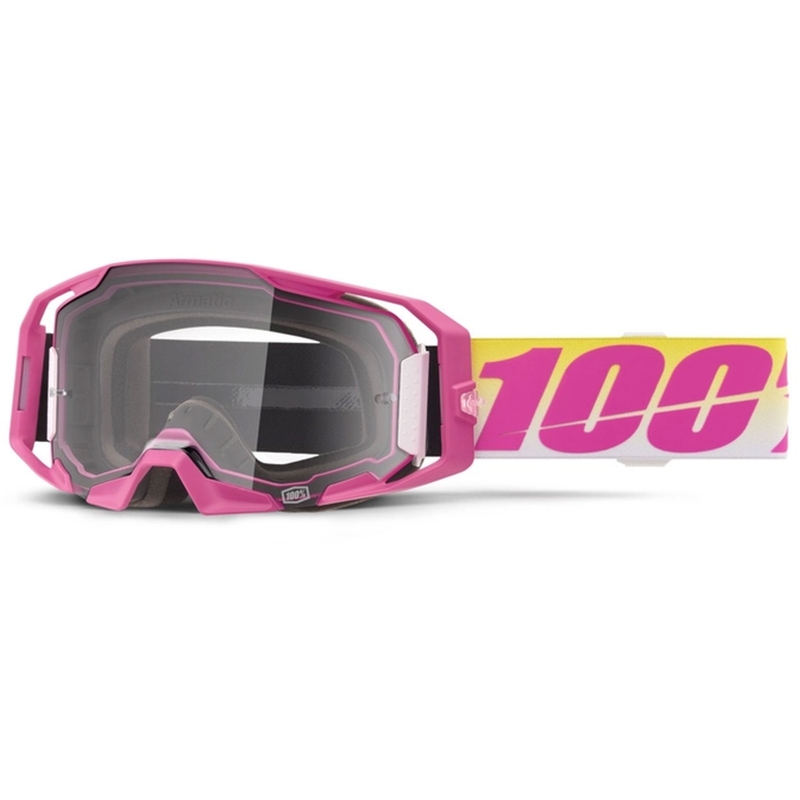Motocrossbriller 100 % ARmatic Sellars med klart plexi