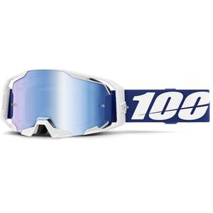Motocrossbriller 100 % ARmatic blå med blå plexi