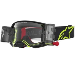 Alpinestars Supertech Firma motocrossbriller sort-fluo gul med klar plexiglas