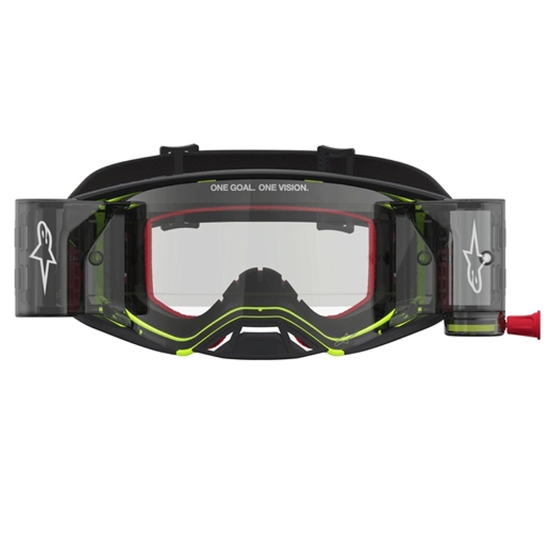 Alpinestars Supertech Firma motocrossbriller sort-fluo gul med klar plexiglas