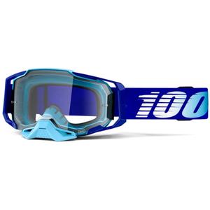 Motocross-briller 100% ARMEGA kongeblå (klar plexi)