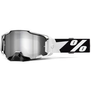 Motocrossbriller 100% - USA ARMEGA Renen sølv plexi