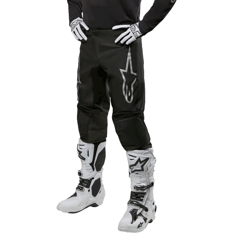 Alpinestars Fluid Graphite Motocross Pants Sort og sølv