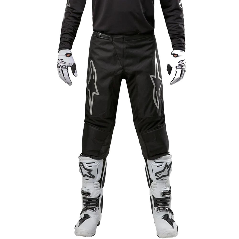 Alpinestars Fluid Graphite Motocross Pants Sort og sølv