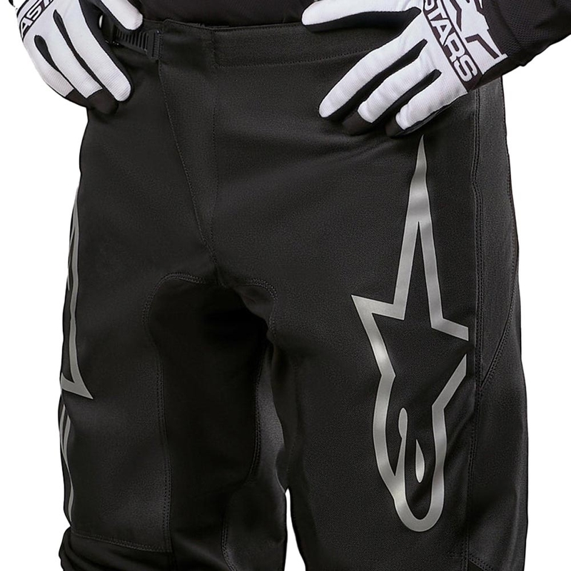 Alpinestars Fluid Graphite Motocross Pants Sort og sølv