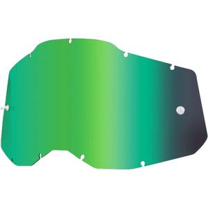 Plexi 100% Racecraft 2/Accuri 2/Strata 2 grøn spejlet (Antidug)
