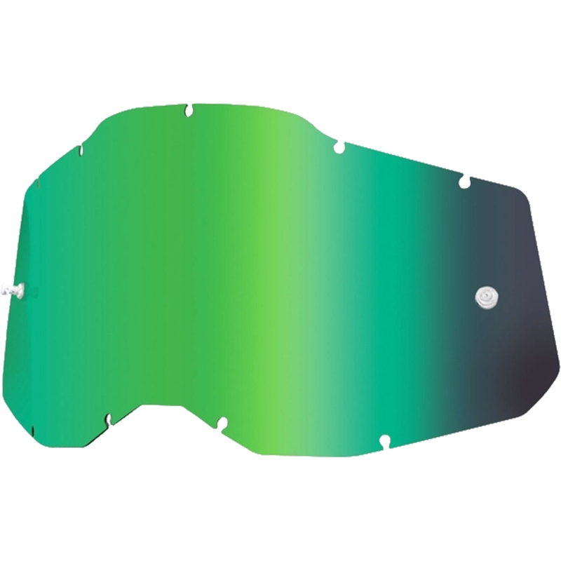 Plexi 100% Racecraft 2/Accuri 2/Strata 2 grøn spejlet (Antidug)