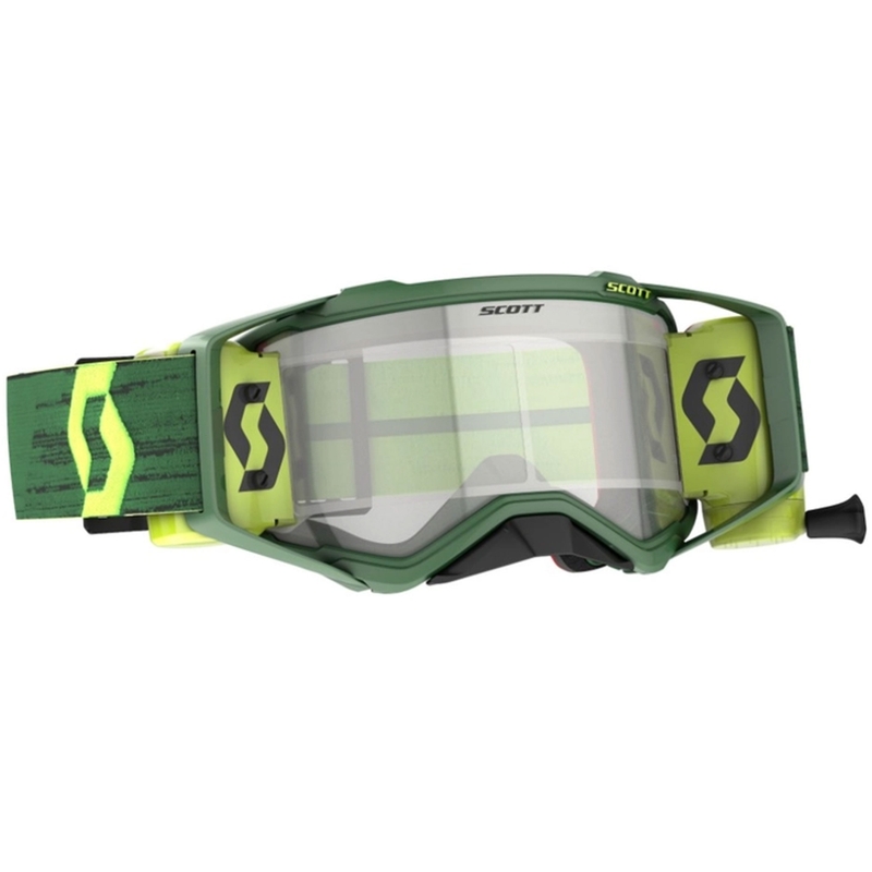 Motocrossbriller SCOTT Prospect WFS 22 grøn-gul