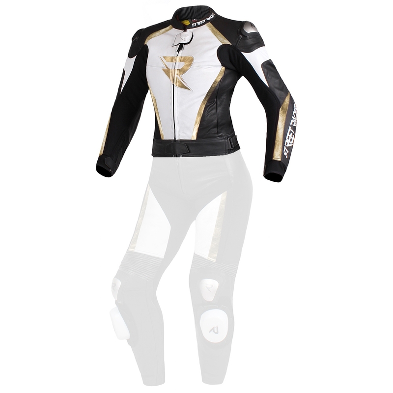 Dámská bunda Street Racer Kiara černo-bílo-zlatá - II. jakost