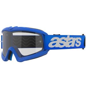 Alpinestars Vision Youth Blaze blå motocrossbriller til børn med klar linse