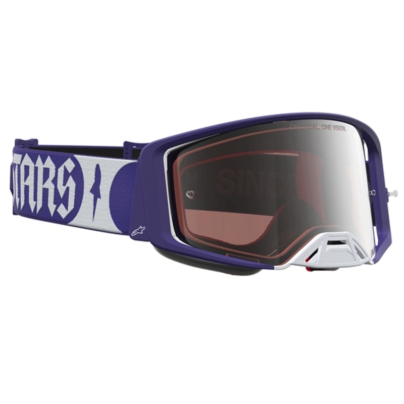 Alpinestars Supertech Atrox motocrossbriller blå-hvide