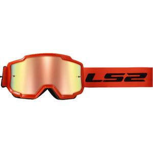 LS2 Charger H-V motocrossbriller orange med iridium plexi