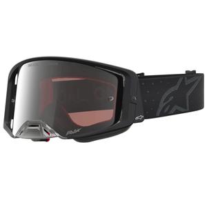 Alpinestars Supertech Cloak motocrossbriller sort med spejl sølv plexiglas