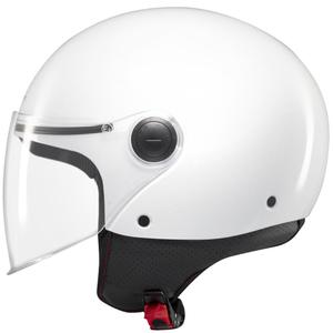 Åben motorcykelhjelm MT Street S blank hvid - II. kvalitet